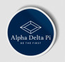  Alpha Delta Pi Logo Round Decal 
