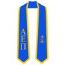 DISCOUNT-Alpha Epsilon Pi Greek 2 Tone Lettered Graduation Sash Stole