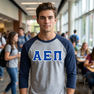 DISCOUNT- Alpha Epsilon Pi Lettered Raglan T-Shirt