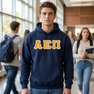 Alpha Epsilon Pi Custom Twill Hooded Sweatshirt
