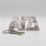 Alpha Gamma Delta Glitter Keychain
