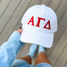 Alpha Gamma Delta Greek Letter Hat