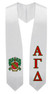  Alpha Gamma Delta Super Crest - Shield Graduation Stole 