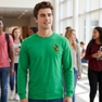 DISCOUNT-Alpha Gamma Rho Fraternity Crest - Shield Longsleeve Tee