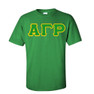  Alpha Gamma Rho Fraternity Crest - Shield Twill Letter Tee 