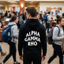 Alpha Gamma Rho Social Hooded Sweatshirt