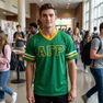 DISCOUNT-Alpha Gamma Rho Jersey With Greek Applique Letters