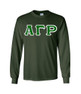  Alpha Gamma Rho Custom Twill Long Sleeve T-Shirt 