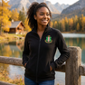 Alpha Kappa Alpha Crest - Shield Patch Ladies Microfleece Jacket