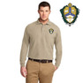  DISCOUNT-Alpha Kappa Lambda Emblem Long Sleeve Polo 