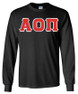  DISCOUNT Alpha Omicron Pi Lettered Long Sleeve Tee 