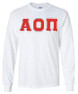  DISCOUNT Alpha Omicron Pi Lettered Long Sleeve Tee 