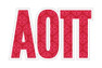 Alpha Omicron Pi Mascot Greek Letter Sticker - 2.5" Tall