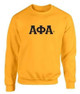  Alpha Phi Alpha Crewneck Sweatshirt - Alpha 2 Day Ship Twill Crewneck Sweatshirt 
