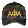 Alpha Phi Alpha Lettered Camouflage Hat