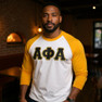 DISCOUNT- Alpha Phi Alpha Lettered Raglan T-Shirt