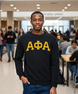 Alpha Phi Alpha Greek Lettered Arch Crewneck Sweatshirt