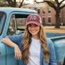 Alpha Phi Distressed Trucker Hat