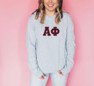  DISCOUNT Alpha Phi Lettered Long Sleeve Tee 