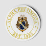  Alpha Phi Omega Circle Crest - Shield Decal 