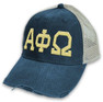  Alpha Phi Omega Distressed Trucker Hat 