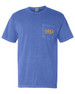  Alpha Phi Omega Greek Letter Comfort Colors Pocket Tee 