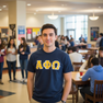 Alpha Phi Omega Lettered T-Shirt