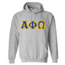  Alpha Phi Omega Custom Twill Hooded Sweatshirt 