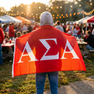 Alpha Sigma Alpha Big Greek Letter Flag