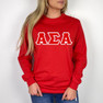  Alpha Sigma Alpha Lettered Crewneck 