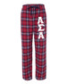  Alpha Sigma Alpha Pajamas -  Flannel Plaid Pant 