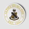  Alpha Sigma Phi Circle Crest - Shield Decal 