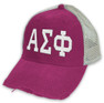  Alpha Sigma Phi Distressed Trucker Hat 