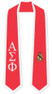  DISCOUNT-Alpha Sigma Phi Greek 2 Tone Lettered Graduation Sash Stole 