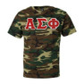  DISCOUNT- Alpha Sigma Phi Lettered Camouflage T-Shirt 