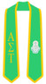 DISCOUNT-Alpha Sigma Tau Greek 2 Tone Lettered Graduation Sash Stole