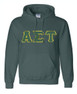  DISCOUNT Alpha Sigma Tau Lettered Hooded Sweatshirt - Best Value 