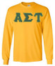 DISCOUNT Alpha Sigma Tau Lettered Long Sleeve Tee