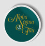  Alpha Sigma Tau Logo Round Decal 