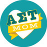 Alpha Sigma Tau Mom Round Decals