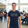DISCOUNT- Alpha Tau Omega Lettered V-Neck T-Shirt