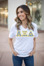 DISCOUNT-Alpha Xi Delta Lettered V-Neck Tee