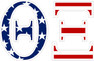 American Flag Greek Letter Sticker - 2.5" Tall
