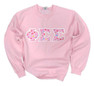  Fraternity & Sorority Hand-Sewn Twill Greek Letter Crewneck Sweatshirt 