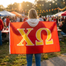 Chi Omega Big Greek Letter Flag
