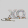 Chi Omega Glitter Keychain