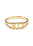 TCS Chi Omega Gold Plated Letter Ring 