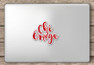  Chi Omega Script Sticker 