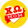 Chi Omega Mom Round Decals
