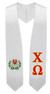 Chi Omega Super Crest - Shield Graduation Stole